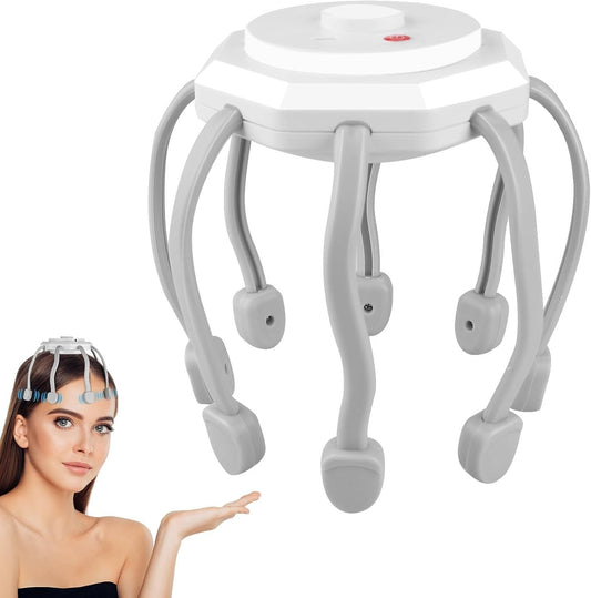Hair Scalp Massager with 8 Vibrating Contacts مدلك لفروة الرأس